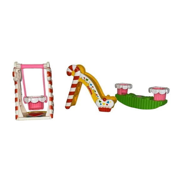 Vintage 1982 Playskool Candy Land Kids Playground Swing Teeter Totter Slide - Picture 1 of 11